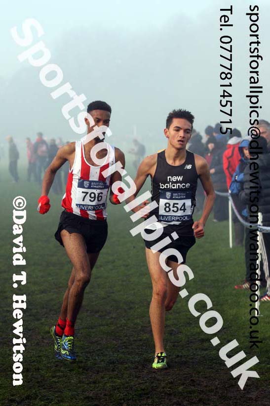 Junior men, European Cross Country Trials, Sefton Park, Liverpool. Photo: David T. Hewitson/Sports for All Pics